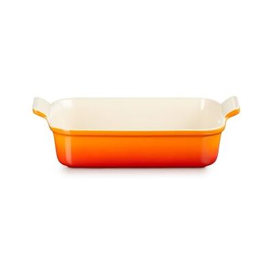 LE CREUSET Heritage Rectangular Dish, Stoneware, 26 cm, 2.4 litres, Volcanic, 71102260900001 LE CREUSET Heritage Rectangular Dish, Stoneware, 26 cm, 2.4 litres, Volcanic, 71102260900001