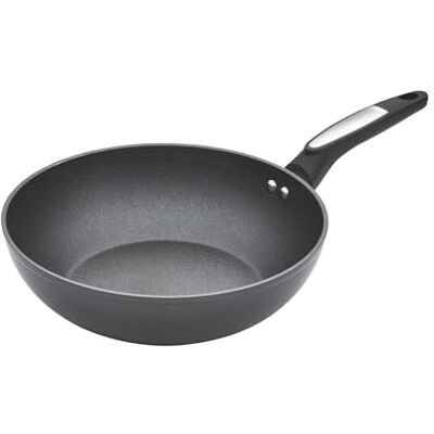 Morphy Richards Stirfry Pan, Forged Aluminium, 28cm, Non-Stick Ceramic Coating, Soft Touch Handles, Even Heat Distribution, Suitable for All Hobs, Black, 850702 Morphy Richards Stirfry Pan, Forged Aluminium, 28cm, Non-Stick Ceramic Coating, Soft Touch Handles, Even Heat Distribution, Suitable for All Hobs, Black, 850702