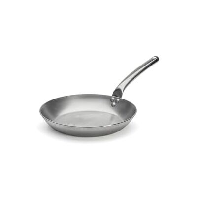 DE BUYER 5130.28 Carbone Plus Round Frying Pan with Stainless Steel Cold Handle, 28 cm Diameter DE BUYER 5130.28 Carbone Plus Round Frying Pan with Stainless Steel Cold Handle, 28 cm Diameter