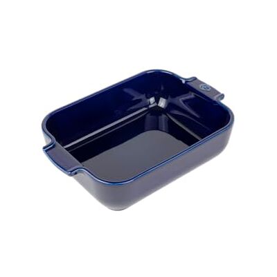 Peugeot Ceramics Rectangular Baking dish Traditional Rectangular Oven Dish with Handles Blue, 25 cm Peugeot Ceramics Rectangular Baking dish Traditional Rectangular Oven Dish with Handles Blue, 25 cm