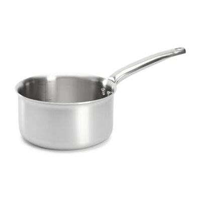 DE BUYER Alchimy 3-Layer Stainless Steel Saucepan 18 cm Made in France, PFAS Free, Cooking Control, 18/10 Stainless Steel, Suitable for All Heat Sources and ovens, Brushed Polished Finish, Grey DE BUYER Alchimy 3-Layer Stainless Steel Saucepan 18 cm Made in France, PFAS Free, Cooking Control, 18/10 Stainless Steel, Suitable for All Heat Sources and ovens, Brushed Polished Finish, Grey