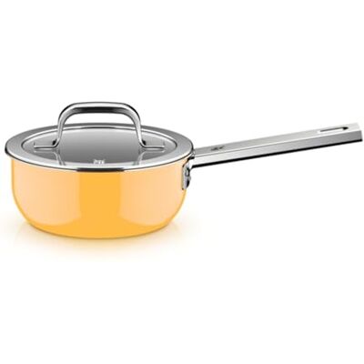 WMF Fusiontec Mineral Pro 0519075290 Saucepan with Lid, 16 cm, Durable, Scratch-Resistant Material, Small Pot, Suitable for All Hob Types, Made in Germany, Mango Yellow WMF Fusiontec Mineral Pro 0519075290 Saucepan with Lid, 16 cm, Durable, Scratch-Resistant Material, Small Pot, Suitable for All Hob Types, Made in Germany, Mango Yellow