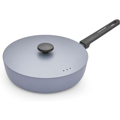 Morphy Richards Saute Pan, Forged Aluminium, 28cm, Non Stick Ceramic Coating, Soft Touch Handles, Oven Safe Up to 180c, Suitable for All Hobs, Grey, 852503 Morphy Richards Saute Pan, Forged Aluminium, 28cm, Non Stick Ceramic Coating, Soft Touch Handles, Oven Safe Up to 180c, Suitable for All Hobs, Grey, 852503