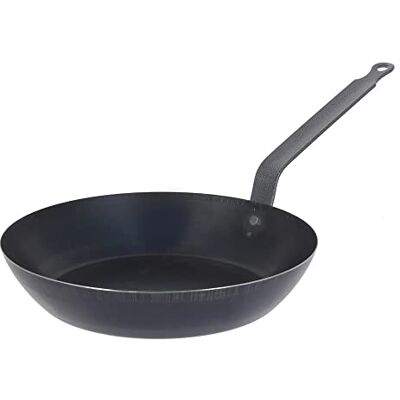 DE BUYER 5020.30 Blue sheet metal frying pan, Lyon cut Diameter 30 DE BUYER 5020.30 Blue sheet metal frying pan, Lyon cut Diameter 30