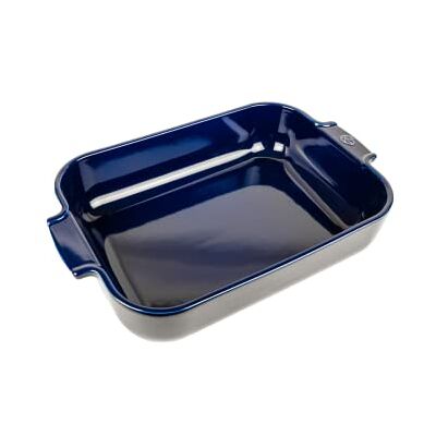 Peugeot Rectangular Ceramic Baking Dish 36 cm (including handles) x 22 cm x 6.8 cm Capacity: 3.8 L 6-7 Servings 10 Year Guarantee Made In France Blue Colour Peugeot Rectangular Ceramic Baking Dish 36 cm (including handles) x 22 cm x 6.8 cm Capacity: 3.8 L 6-7 Servings 10 Year Guarantee Made In France Blue Colour