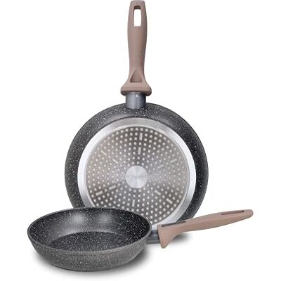 Tognana Class Stone Set of 2 Frying Pans 24/28 cm, Aluminium, Black Tognana Class Stone Set of 2 Frying Pans 24/28 cm, Aluminium, Black