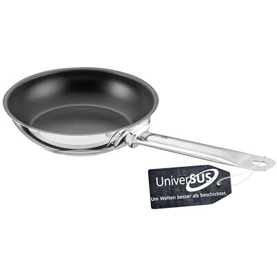 Schulte-Ufer GastroSUS Industar Plus 163150-20 Frying Pan with UniverSUS Surface Structure Stainless Steel Induction 20 cm Schulte-Ufer GastroSUS Industar Plus 163150-20 Frying Pan with UniverSUS Surface Structure Stainless Steel Induction 20 cm