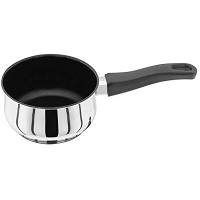 Judge Vista Stainless Steel Non-Stick Milk Pan 14cm 900ml, Induction Ready, Oven Safe, Silver Judge Vista Stainless Steel Non-Stick Milk Pan 14cm 900ml, Induction Ready, Oven Safe, Silver