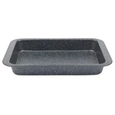 Salter Megastone Roasting Tray, 36 Cm Rectangular Carbon Steel Salter Megastone Roasting Tray, 36 Cm Rectangular Carbon Steel