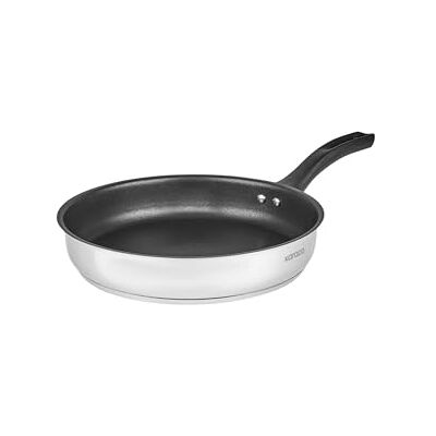 KARACA Gastro Stainless Steel Non-Stick Frying Pan with Lid Pan for Induction Hob Cookware Dishwasher & Microwave Safe 20cm, 1.5L, Silver KARACA Gastro Stainless Steel Non-Stick Frying Pan with Lid Pan for Induction Hob Cookware Dishwasher & Microwave Safe 20cm, 1.5L, Silver