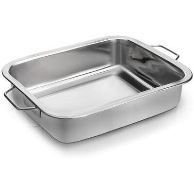 Pendeford Housewares Stainless Steel Roasting Pan with Raised Bottom – 25cm Durable Roaster & Baking Tray, Oven Safe, Reinforced Rim, Even Heat Distribution, Perfect for Meats & Vegetables, Dishwasher Safe Pendeford Housewares Stainless Steel Roasting Pan with Raised Bottom – 25cm Durable Roaster & Baking Tray, Oven Safe, Reinforced Rim, Even Heat Distribution, Perfect for Meats & Vegetables, Dishwasher Safe