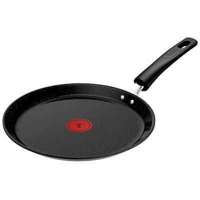 Tefal Explore On G2143932 Ceramic Crepe Pan 28 cm Powerful Non-Stick Ceramic Coating Fusioncore Technology Scratch Resistant Thermal Signal Suitable for All Hobs Black Tefal Explore On G2143932 Ceramic Crepe Pan 28 cm Powerful Non-Stick Ceramic Coating Fusioncore Technology Scratch Resistant Thermal Signal Suitable for All Hobs Black