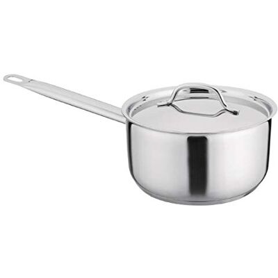 Nisbets - Essentials Stainless Saucepan - 20cm - Saucepan Nisbets - Essentials Stainless Saucepan - 20cm - Saucepan