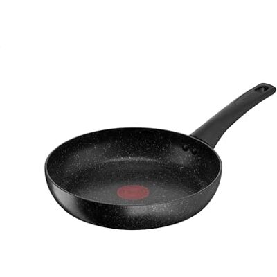 Tefal Titanium Stone Non-Stick Pancake Frying Pan 24 cm, High-Performance Non-Stick Durable Coating, Metal Safe, All Hobs Including Induction, Thermo-Signal, Black, E1050445 Tefal Titanium Stone Non-Stick Pancake Frying Pan 24 cm, High-Performance Non-Stick Durable Coating, Metal Safe, All Hobs Including Induction, Thermo-Signal, Black, E1050445