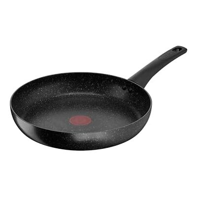 Tefal Titanium Stone Non-Stick Frying Pan 28 cm, High-Performance Non-Stick Durable Coating, Metal Safe, All Hobs Including Induction, Thermo-Signal, Black, E1050644 Tefal Titanium Stone Non-Stick Frying Pan 28 cm, High-Performance Non-Stick Durable Coating, Metal Safe, All Hobs Including Induction, Thermo-Signal, Black, E1050644