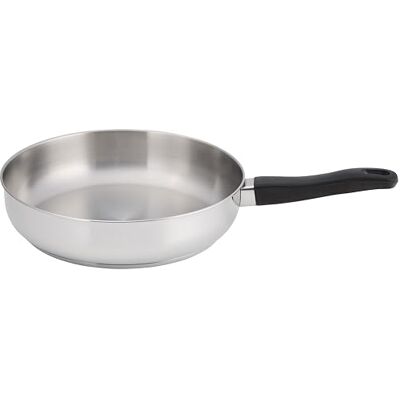 Judge Vista Stainless Steel Uncoated 28cm Skillet Frying Pan, Induction Ready, Oven & Dishwasher Safe Judge Vista Stainless Steel Uncoated 28cm Skillet Frying Pan, Induction Ready, Oven & Dishwasher Safe