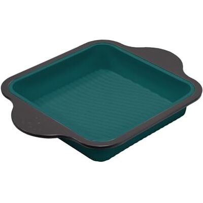 ekau Smart Flex Square Cake Pan Deep Blue ekau Smart Flex Square Cake Pan Deep Blue