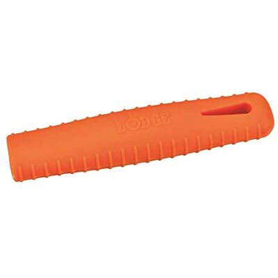 Lodge Silicone Hot Handle Holder for Seasoned Steel Pans, Orange Lodge Silicone Hot Handle Holder for Seasoned Steel Pans, Orange