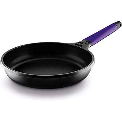 Fundix 22 cm Nonstick Cast Aluminium Induction Fry Pan with Removable Handle, Violet Fundix 22 cm Nonstick Cast Aluminium Induction Fry Pan with Removable Handle, Violet