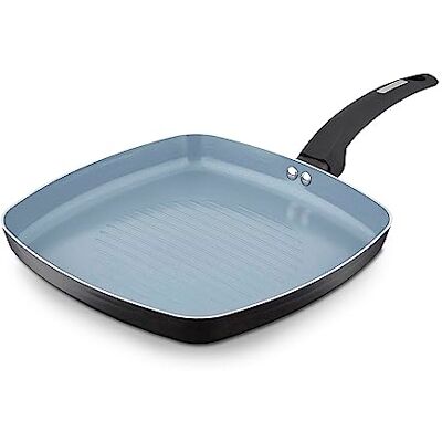 Tower Cerasure 28cm Grill Pan with Non-Stick Coating, Suitable for All Hob Types, Graphite Tower Cerasure 28cm Grill Pan with Non-Stick Coating, Suitable for All Hob Types, Graphite