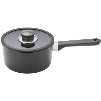 Judge Vista Ceramic 18cm Draining Saucepan – 2.2L, Aluminium Base with Non-Stick Ceramic Coating, Stay Cool Handles, Induction Suitable, Dishwasher Safe Judge Vista Ceramic 18cm Draining Saucepan – 2.2L, Aluminium Base with Non-Stick Ceramic Coating, Stay Cool Handles, Induction Suitable, Dishwasher Safe