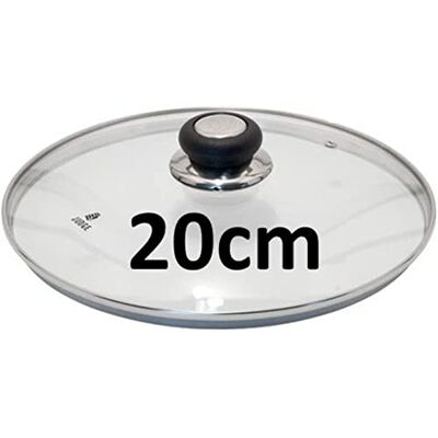 Judge Vista Spare Saucepan Lid, Replacement Glass Lid for most 20cm Pans, Oven Safe, Dishwasher Safe Judge Vista Spare Saucepan Lid, Replacement Glass Lid for most 20cm Pans, Oven Safe, Dishwasher Safe
