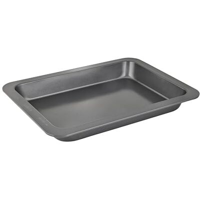 Wiltshire Easybake Large Roasting Tray, Pan Roaster for Meat, Vegetables Sunday Dinners, Tray Bakes, Non-Stick PFAS Free, Dishwasher Safe, Carbon Steel, Oven Safe, Even Cooking, 36.5x26.5x4.5cm, Grey Wiltshire Easybake Large Roasting Tray, Pan Roaster for Meat, Vegetables Sunday Dinners, Tray Bakes, Non-Stick PFAS Free, Dishwasher Safe, Carbon Steel, Oven Safe, Even Cooking, 36.5x26.5x4.5cm, Grey