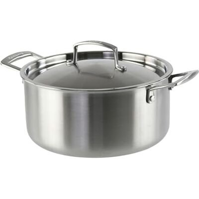 KAMBERG 0008277 Triply 18/10 Stainless Steel Saucepan PFAS Free Lid Included Suitable for All Heat Sources Including Induction and Oven 0008277, Grey KAMBERG 0008277 Triply 18/10 Stainless Steel Saucepan PFAS Free Lid Included Suitable for All Heat Sources Including Induction and Oven 0008277, Grey