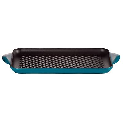 LE CREUSET Rectangular Grill 32cm Deep Teal LE CREUSET Rectangular Grill 32cm Deep Teal