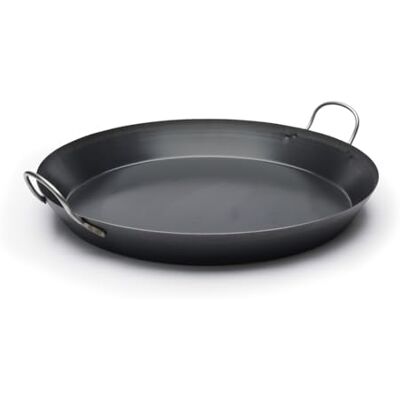 DE BUYER 5023.60 La Lyonnaise Blue Steel Paella Pan 35 Portions DE BUYER 5023.60 La Lyonnaise Blue Steel Paella Pan 35 Portions