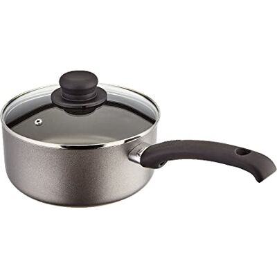 Judge Everyday 20cm Non-Stick Saucepan, 2.4L with Vented Glass Lid and Stay Cool Handle, Aluminium, Dishwasher Safe, Not Suitable for Induction Hobs, Compatible with All Other Hobs Judge Everyday 20cm Non-Stick Saucepan, 2.4L with Vented Glass Lid and Stay Cool Handle, Aluminium, Dishwasher Safe, Not Suitable for Induction Hobs, Compatible with All Other Hobs