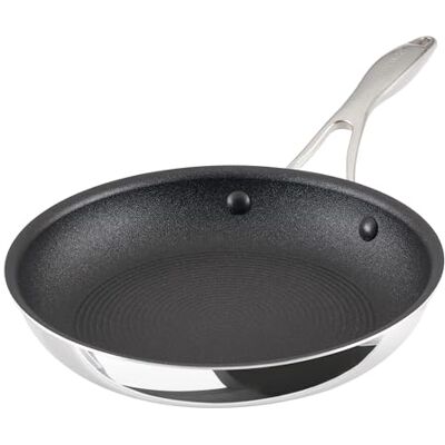 Circulon Scratch Defense 25cm Stainless Steel Frying Pan with Extreme Non Stick – Induction Frying Pan, All Hob Suitable Circulon Scratch Defense 25cm Stainless Steel Frying Pan with Extreme Non Stick – Induction Frying Pan, All Hob Suitable