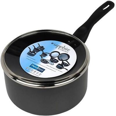 Sapphire P046 20cm Non Stick Sauce Pan, Black Sapphire P046 20cm Non Stick Sauce Pan, Black