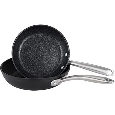 Prestige Black Frypan Set - Non-Stick, 21/25cm, Oven Safe Prestige Black Frypan Set - Non-Stick, 21/25cm, Oven Safe