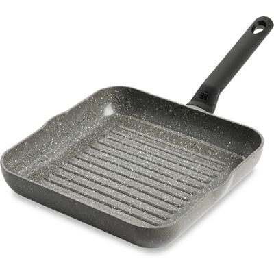 BK Granite 26 x 26 cm Ceramic Non-Stick Grill Pan Square ceramic non-stick grill pan, 26 x 26 cm, with two pouring spouts BK Granite 26 x 26 cm Ceramic Non-Stick Grill Pan Square ceramic non-stick grill pan, 26 x 26 cm, with two pouring spouts