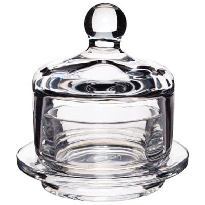 Artesa Artesà Glass Butter Dish, Small Cloche Holder with Lid for Serving Butter, Spread, Cheese, Pate and Tapenades, 9 x 9.5 cm, Clear Glass Artesa Artesà Glass Butter Dish, Small Cloche Holder with Lid for Serving Butter, Spread, Cheese, Pate and Tapenades, 9 x 9.5 cm, Clear Glass