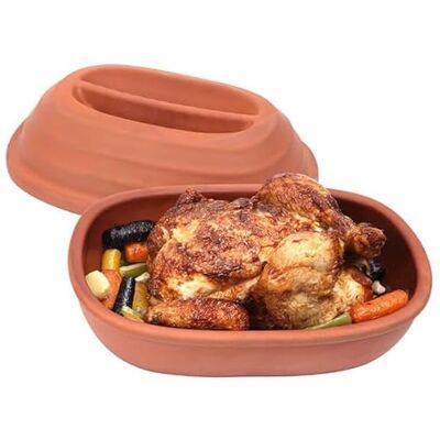 Dexam Terracotta Chicken Roaster with Lid Dexam Terracotta Chicken Roaster with Lid