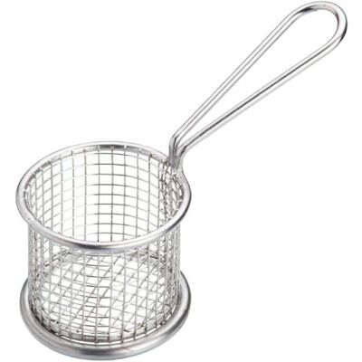 MasterClass Professional Mini Round Chip Serving Basket, 8.5 cm (3.25"), Silver MasterClass Professional Mini Round Chip Serving Basket, 8.5 cm (3.25"), Silver