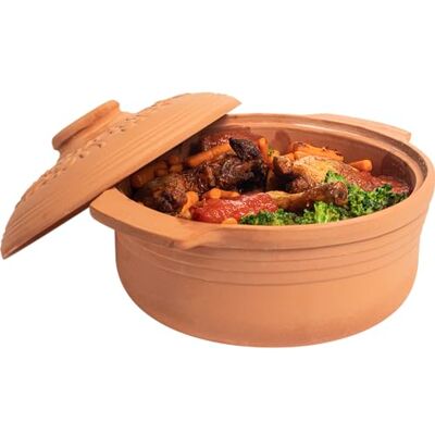 Browin 770612 - 4L Clay Casserole - Healthy & Eco-Friendly Cooking Browin 770612 - 4L Clay Casserole - Healthy & Eco-Friendly Cooking