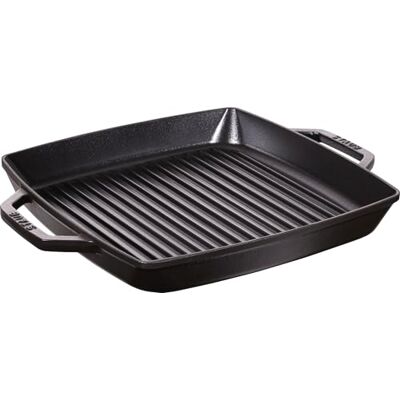 STAUB Cast Iron, Grill Pan with Two Handles, Black, 33 cm STAUB Cast Iron, Grill Pan with Two Handles, Black, 33 cm
