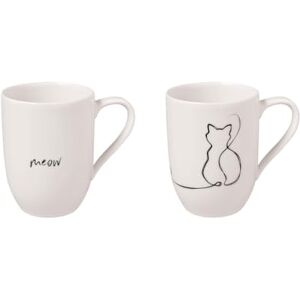 Villeroy & Boch – Statement Mug Set Cat 2 pcs., 280 ml, Premium Porcelain, White Villeroy & Boch – Statement Mug Set Cat 2 pcs., 280 ml, Premium Porcelain, White