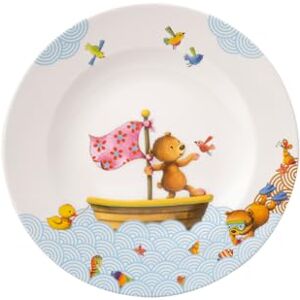 Villeroy & Boch 14-8664-2640 Happy as a Bear Children's Plate, Porcelain Villeroy & Boch 14-8664-2640 Happy as a Bear Children's Plate, Porcelain