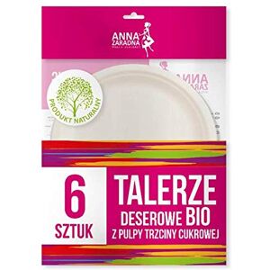 Anna Zaradna Organic Dessert Plates - 6 pcs - White - Dessert Plates Anna Zaradna Organic Dessert Plates - 6 pcs - White - Dessert Plates