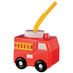 Amscan 3901950 Fire Truck Sippy Cup-17.5 fl. oz.   Multicolor   1 Pc. Cup