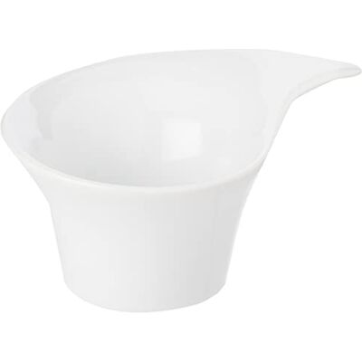 bar@drinkstuff Viejo Valle BOW 0001 Moonlight Swirl Ramekin Set of 6 White Porcelain Sauce Pots and Dip Dishes, 1.7oz / 50ml bar@drinkstuff Viejo Valle BOW 0001 Moonlight Swirl Ramekin Set of 6 White Porcelain Sauce Pots and Dip Dishes, 1.7oz / 50ml