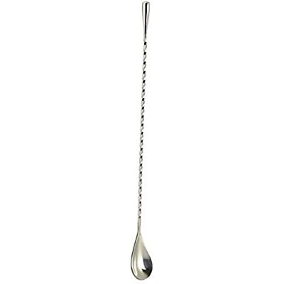 Genware NEV-BS-T40 Teardrop Bar Spoon, 40 cm Genware NEV-BS-T40 Teardrop Bar Spoon, 40 cm