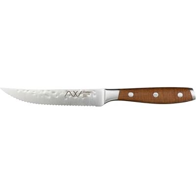 Rio Ashwood 12.5cm Serrated Single Steak Knife, Stainless Steel Blade, Natural Wood Handle Rio Ashwood 12.5cm Serrated Single Steak Knife, Stainless Steel Blade, Natural Wood Handle