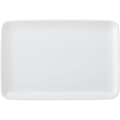 MIKASA Chalk Rectangle White Porcelain Serving Platter, Glossy Rectangular Plate, Ideal for Buffets, Appetisers, Desserts, Party Food, Dishwasher Safe, 26.5cm MIKASA Chalk Rectangle White Porcelain Serving Platter, Glossy Rectangular Plate, Ideal for Buffets, Appetisers, Desserts, Party Food, Dishwasher Safe, 26.5cm
