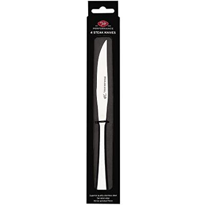 Tala Performance Set of 4 Stainless Steel Steak Knives, Sharp Serrated Edge, Rust and Stain Resistant, Non-Slip Grip, Dishwasher Safe with a Mirror Polish Dishwasher Safe with a Mirror Polish Finish Tala Performance Set of 4 Stainless Steel Steak Knives, Sharp Serrated Edge, Rust and Stain Resistant, Non-Slip Grip, Dishwasher Safe with a Mirror Polish Dishwasher Safe with a Mirror Polish Finish