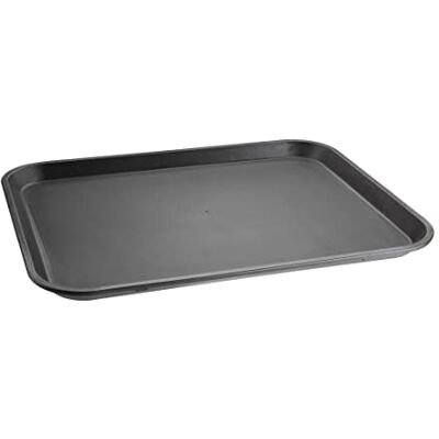 Olympia Kristallon Rectangular Non-Slip Food Serving Tray 405 mm, Black, Polypropylene Plastic, Canteen Tray, Size: 405(W) x 305(D) mm / 16 x 12 inch, Dishwasher Safe, Professional & Home Use, GM238 Olympia Kristallon Rectangular Non-Slip Food Serving Tray 405 mm, Black, Polypropylene Plastic, Canteen Tray, Size: 405(W) x 305(D) mm / 16 x 12 inch, Dishwasher Safe, Professional & Home Use, GM238